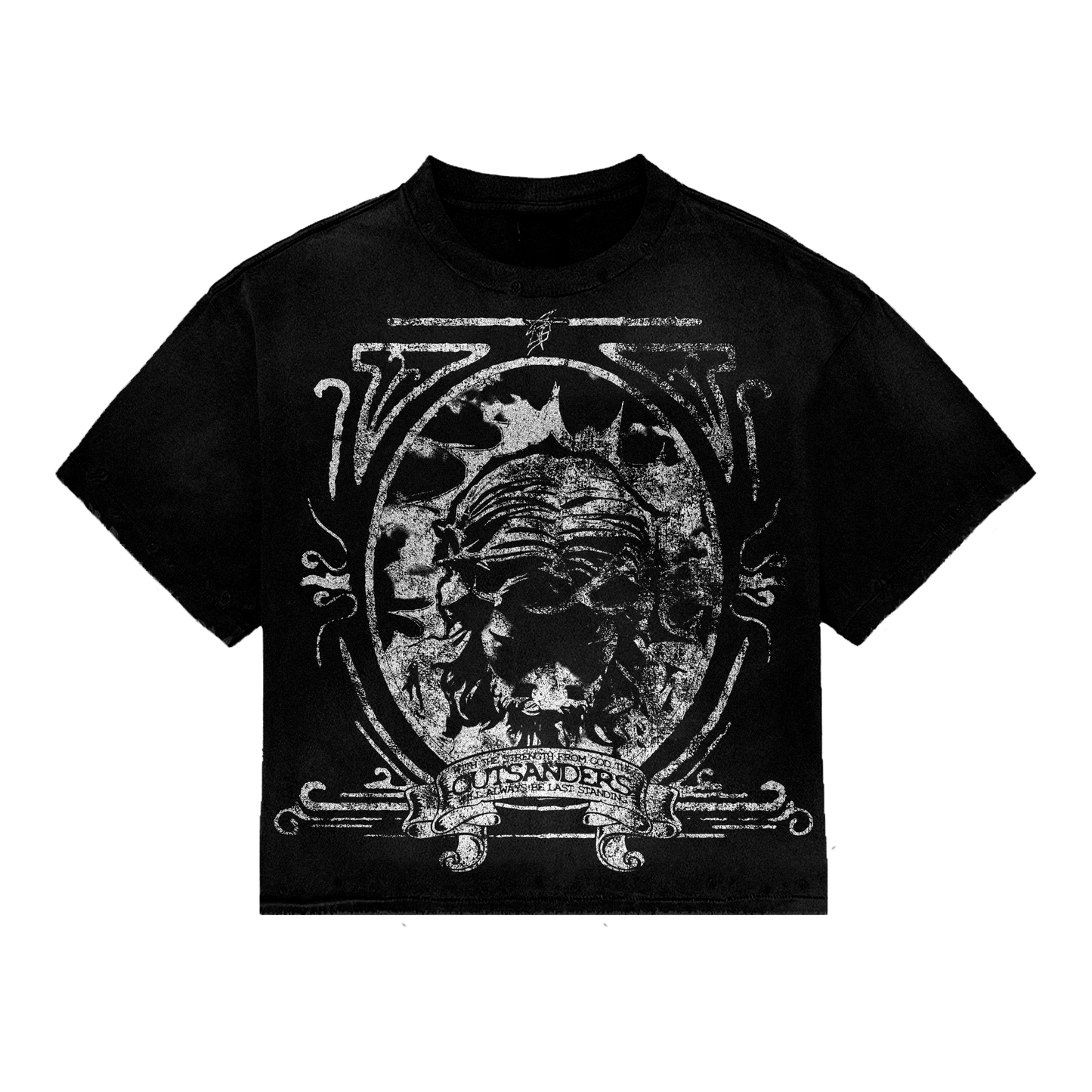 "Last One $tanding" Black Tee
