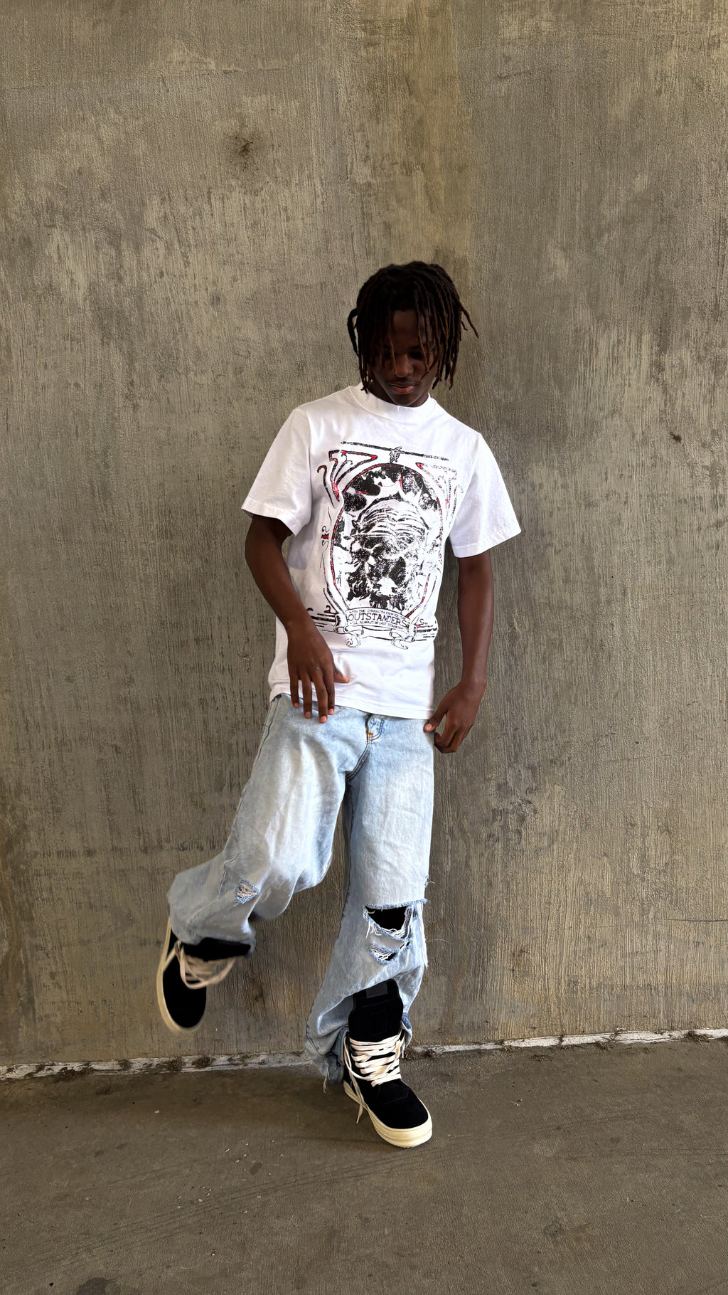 Last One $tanding White Tee