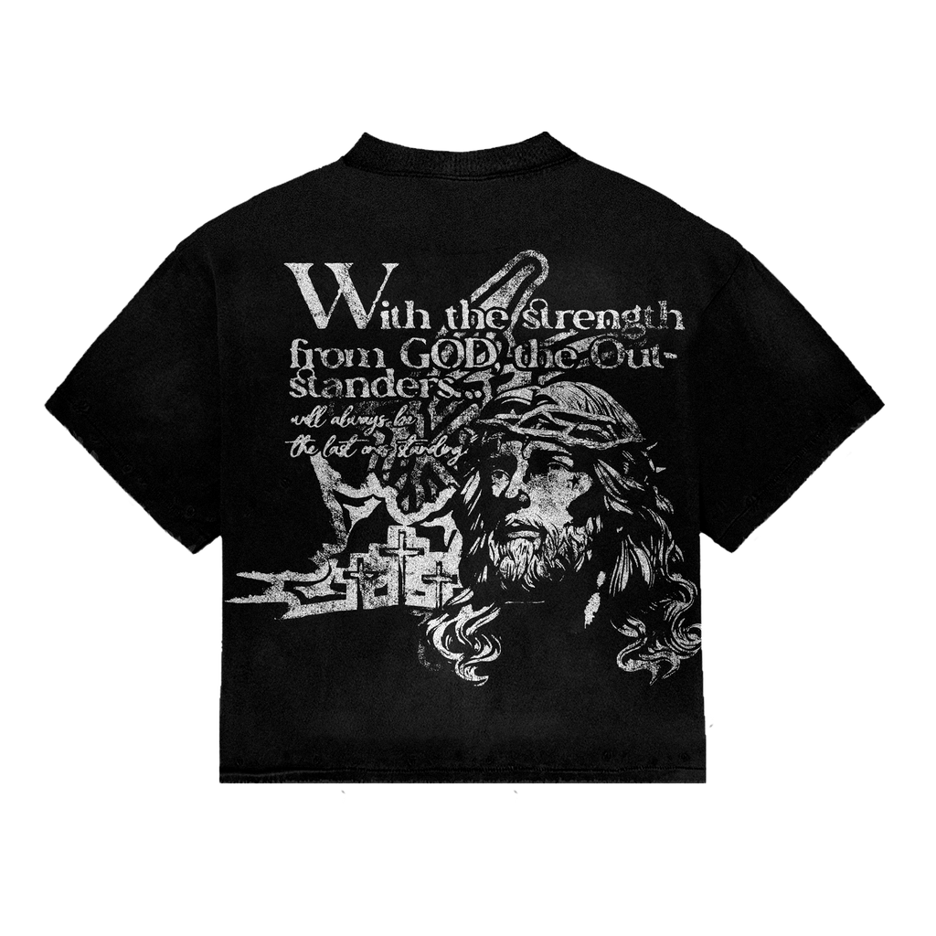 Last One $tanding Black Tee