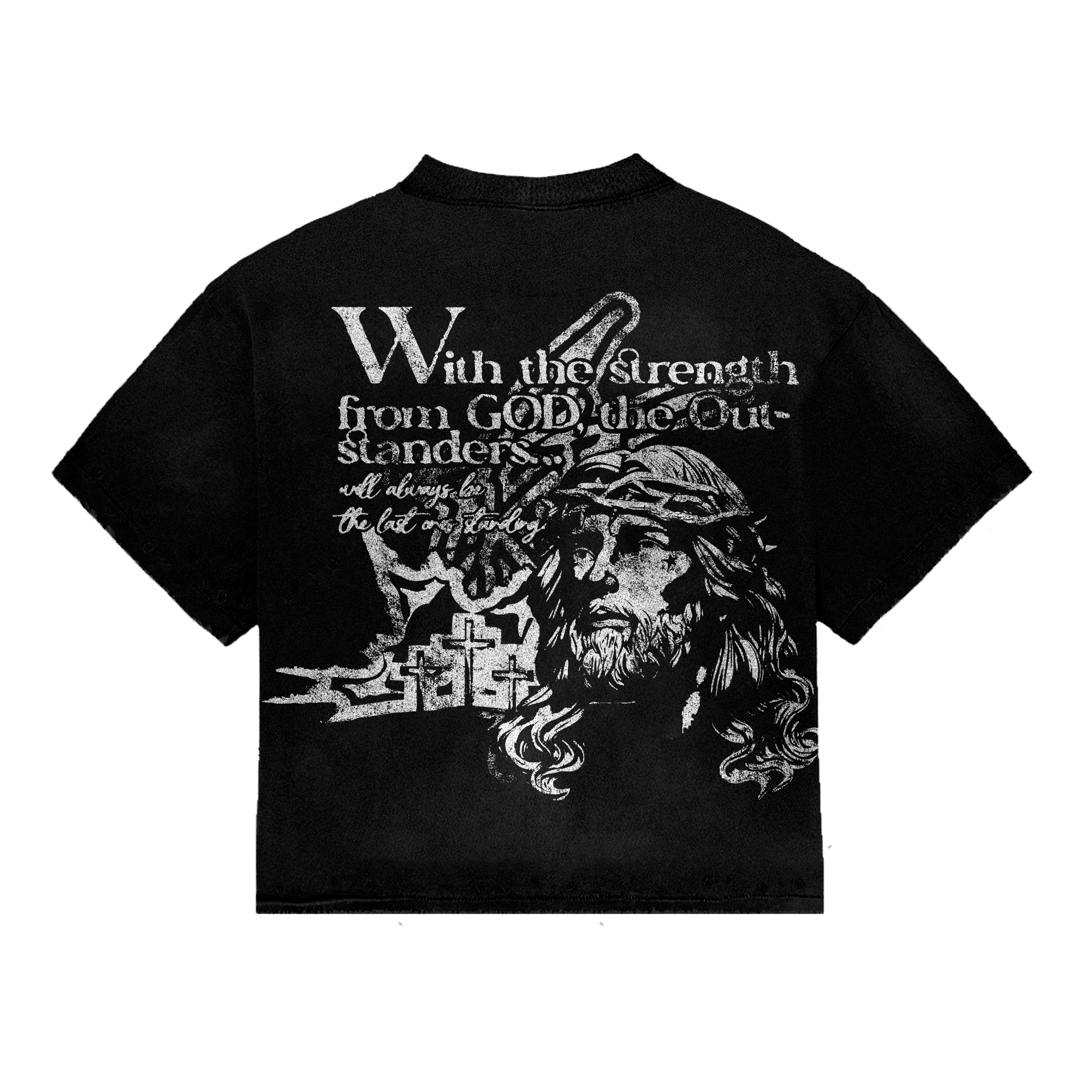 Last One $tanding Black Tee