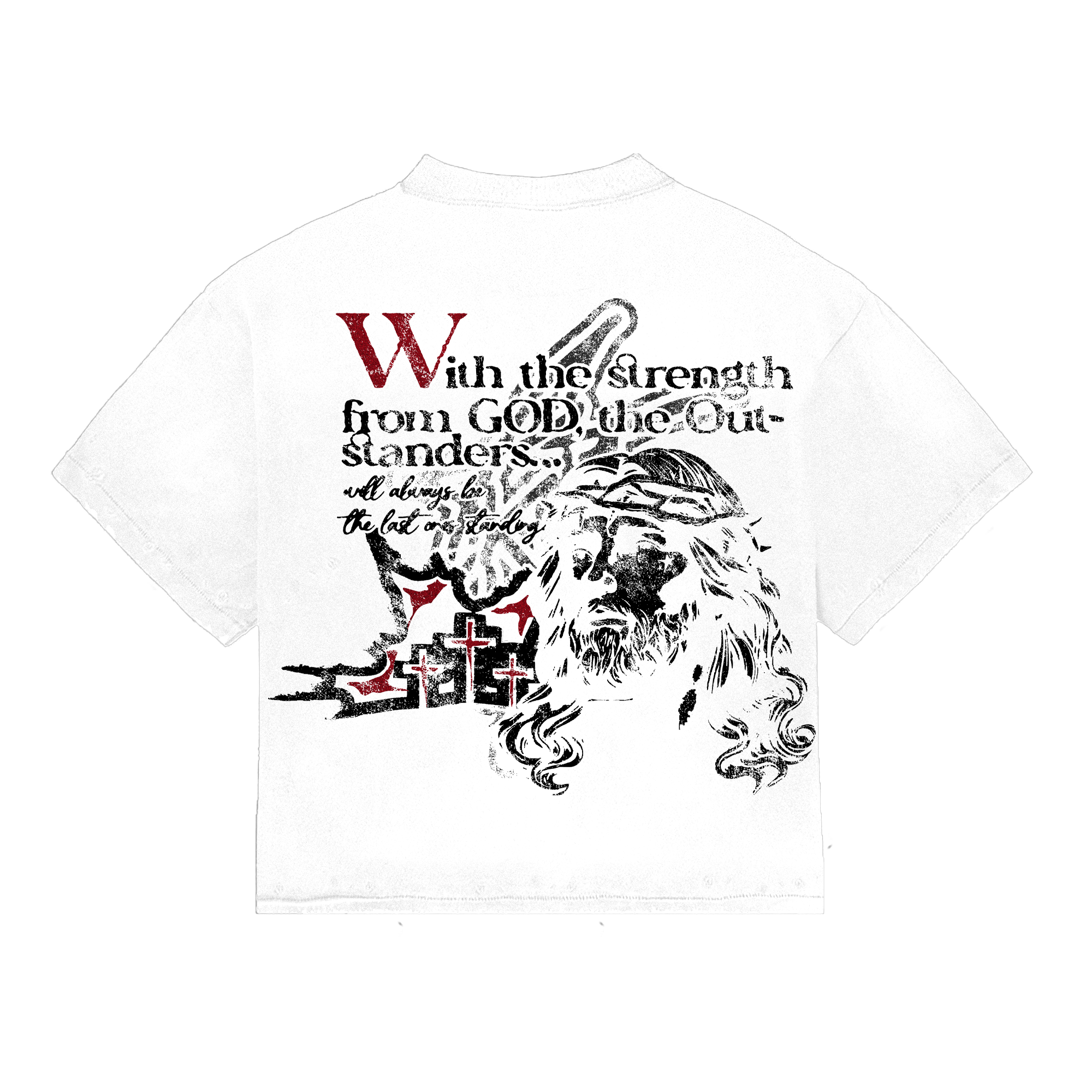 Last One $tanding White Tee