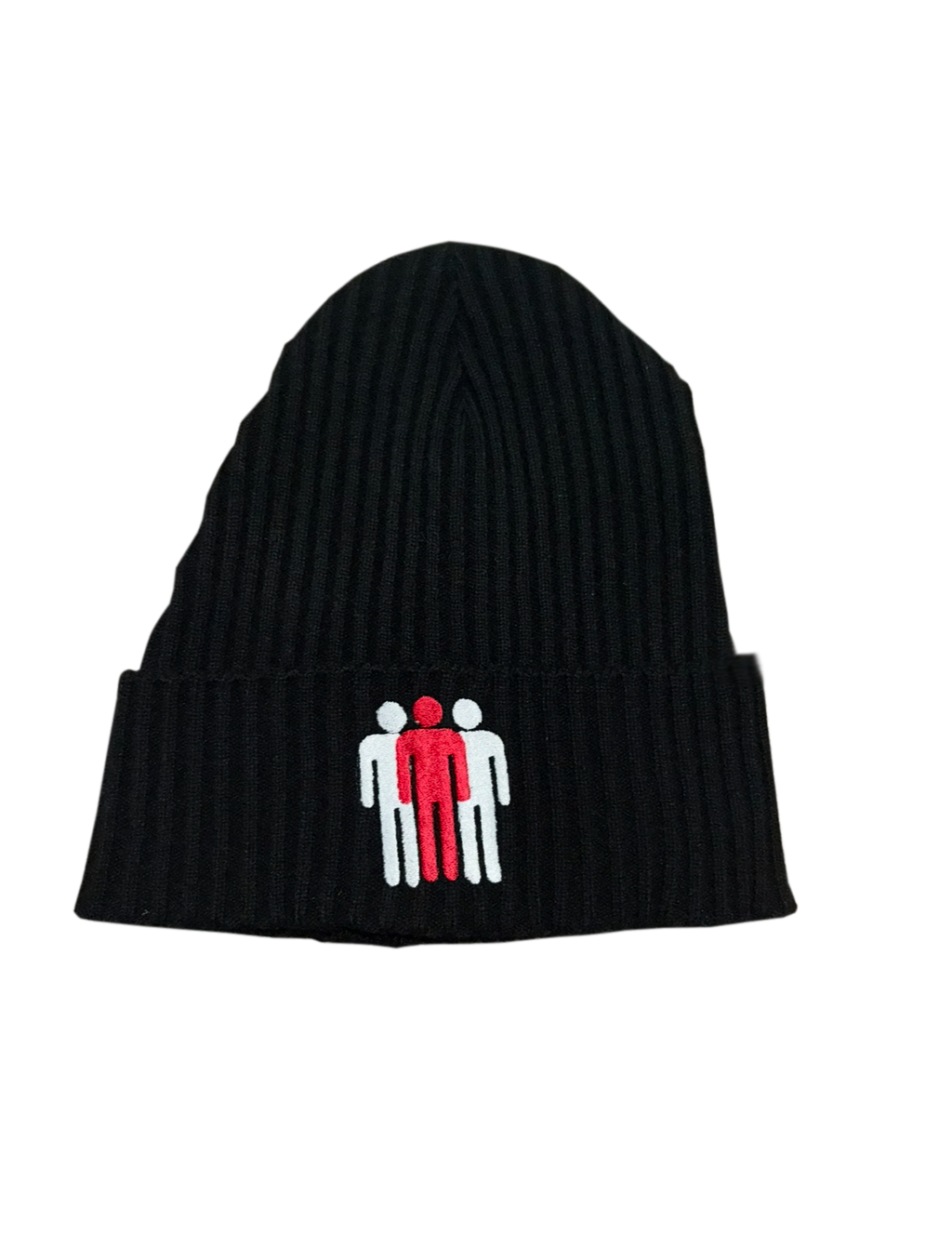 BLACK O$ WOOL BEANIE