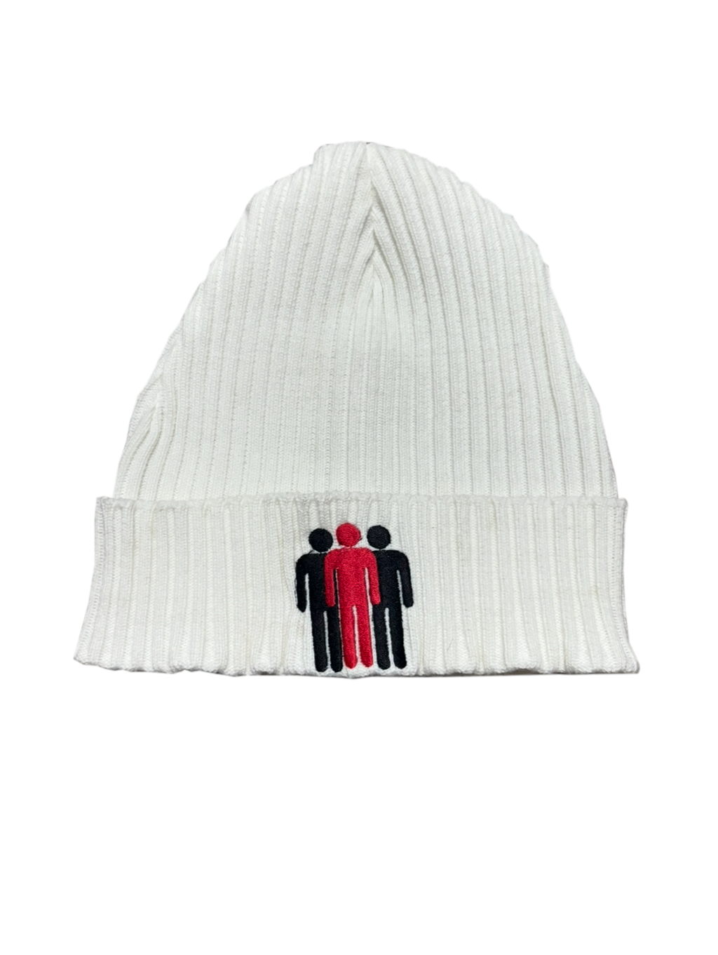 WHITE O$ WOOL BEANIE