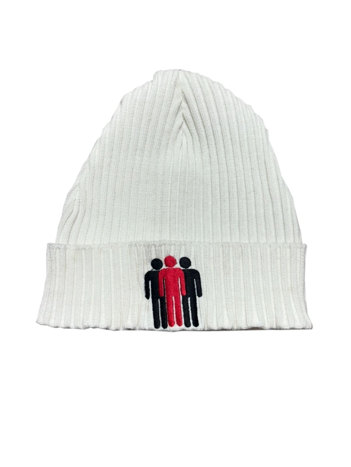 WHITE O$ WOOL BEANIE